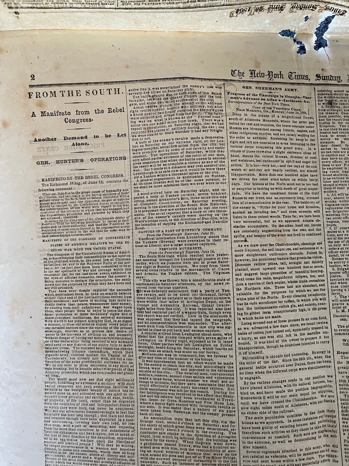 1864 Battle of Cold Harbor Virginia, Ulysses Grant and Meade Union Defeat Original Civil War Newspaper, History Memorabilia, Gifts for Dads