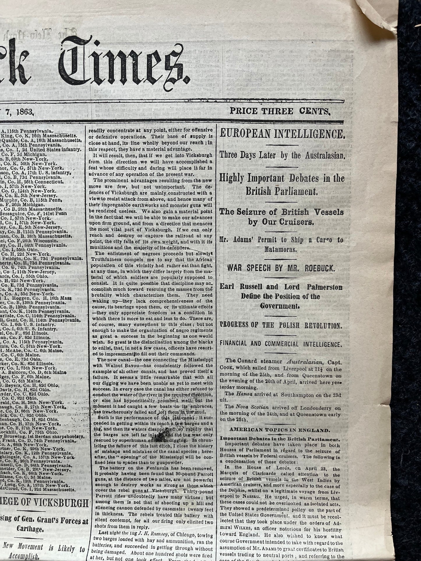 1863 Battle of Chancellorsville, Lees Perfect Victory over Union Forces, Original Civil War Newspaper, History Memorabilia, Gifts for Dads