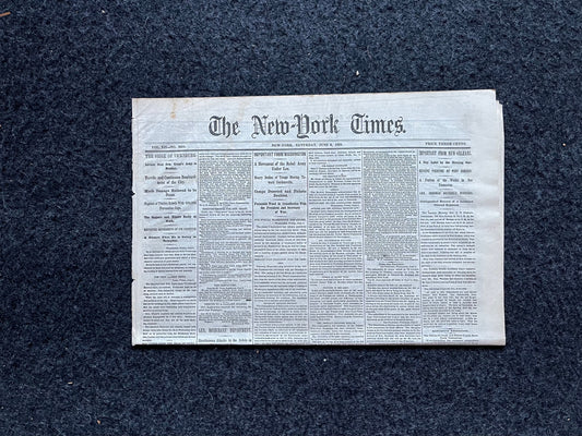 1863 Battle at Vicksburg, Ulysses S Grant Vs Lee, Civil War Map Original Newspaper, Virginia History Memorabilia, Gifts for Dads Civil War