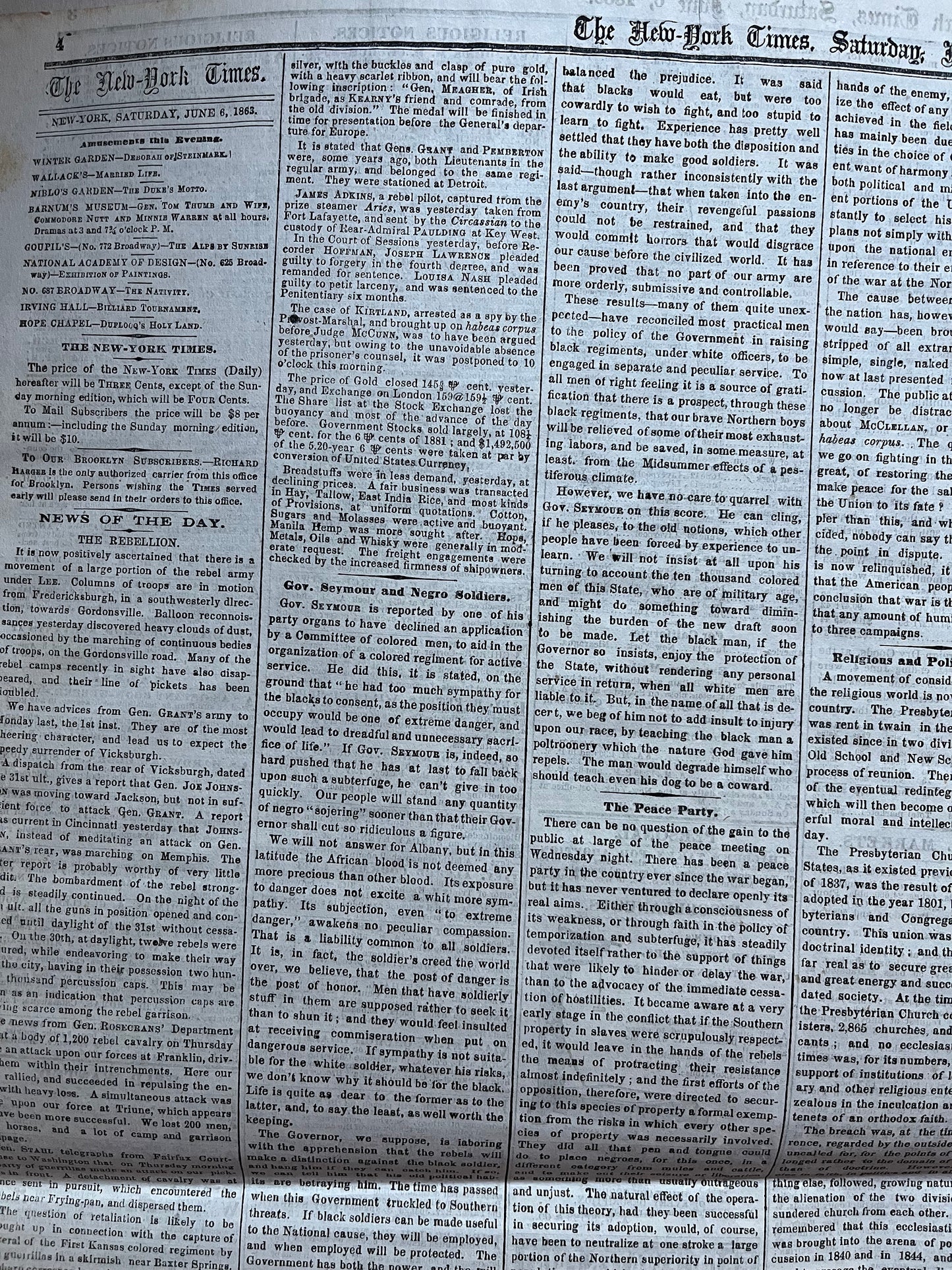 1863 Battle at Vicksburg, Ulysses S Grant Vs Lee, Civil War Map Original Newspaper, Virginia History Memorabilia, Gifts for Dads Civil War