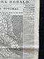 1861 Battle of Frederickton, Civil War Map Original Newspaper, Missouri History Memorabilia, Gifts for Dads Civil War Decor, Reenactment Gi