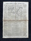 1862 Battle at Fredickburg, Ulysses S Grant Vs Lee, Civil War Map Original Newspaper, Virginia History Memorabilia, Gifts for Dads Civil War