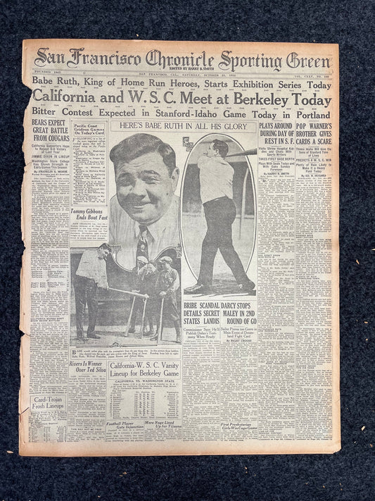 1924 Babe Ruth Sports Section