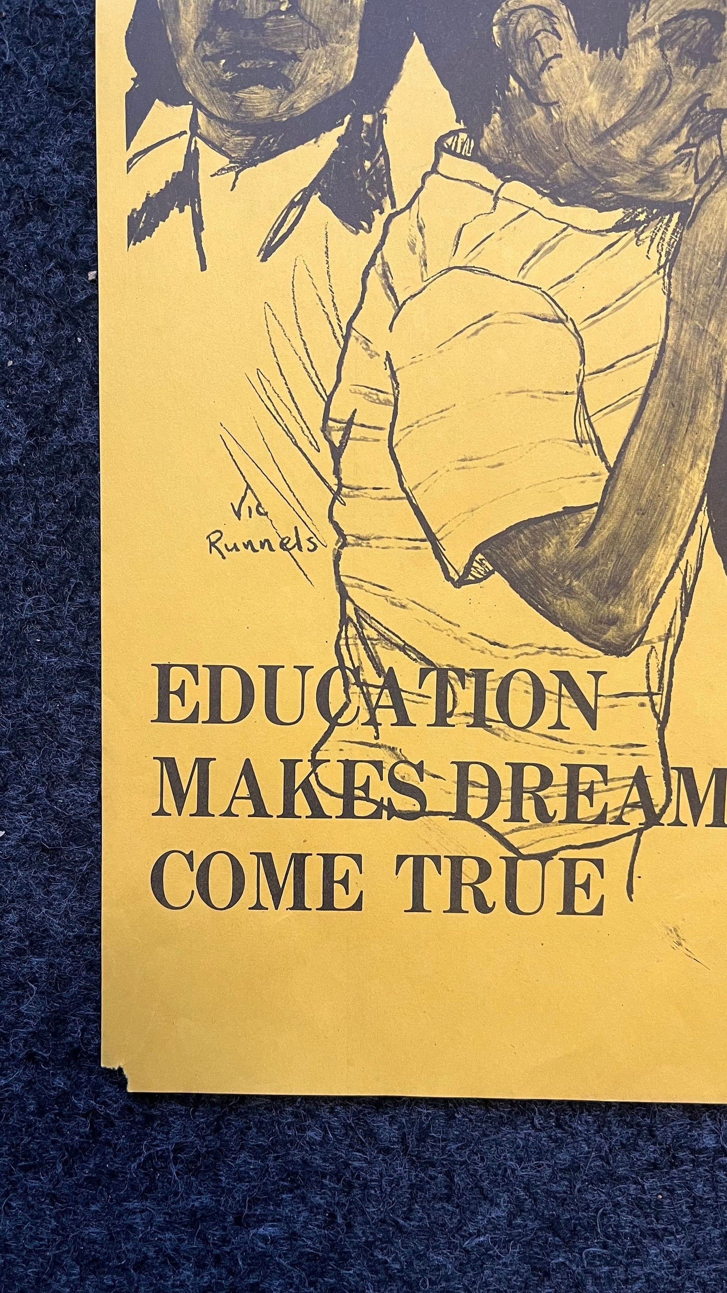 1970s Vic Runnels Native American Education Posters, Sioux Indian Tribe South Dakota Artwork, Indian Artwork and Wall Decor, Education Gifts