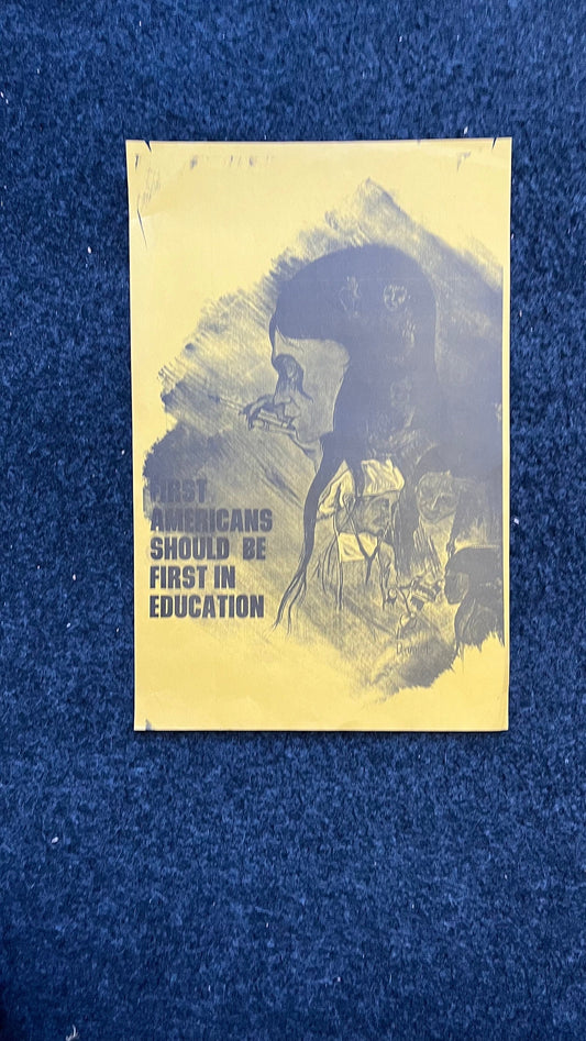 1970s Vic Runnels Native American Education Posters, Sioux Indian Tribe South Dakota Artwork, Indian Artwork and Wall Decor, Education Gifts