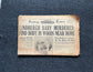 1932 Charles Lindbergh Baby Death – Original Day Of Newspaper – Lindbergh Conspiracy Hauptmann – Original Vintage Newspaper – Conspiracy