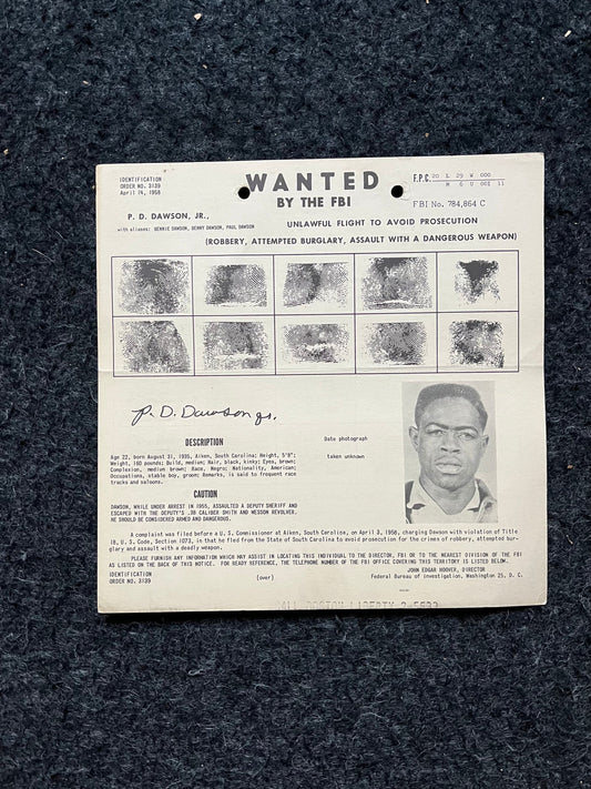 1950s FBI Wanted Poster, Vintage Serial Killer Memorabilia, Police Law Enforcement Memorabilia, True Crime Gifts Podcasts, History Gifts