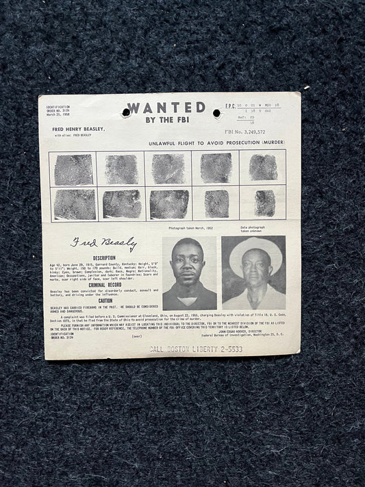 1950s FBI Wanted Poster, Vintage Serial Killer Memorabilia, Police Law Enforcement Memorabilia, True Crime Gifts Podcasts, History Gifts