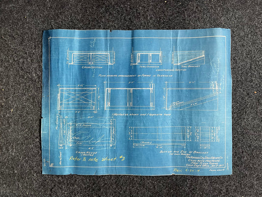 1916 Kansas City Stockyard Hog House Blueprints, Vintage KC Wall Decor, Engineering Farmhouse Wall Decor, Kansas City Souvenirs and Gift