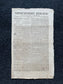 US War of 1812 Day After Declaration of War Original Newspaper, American Military Gifts Vintage United States History, Andrew Jackson