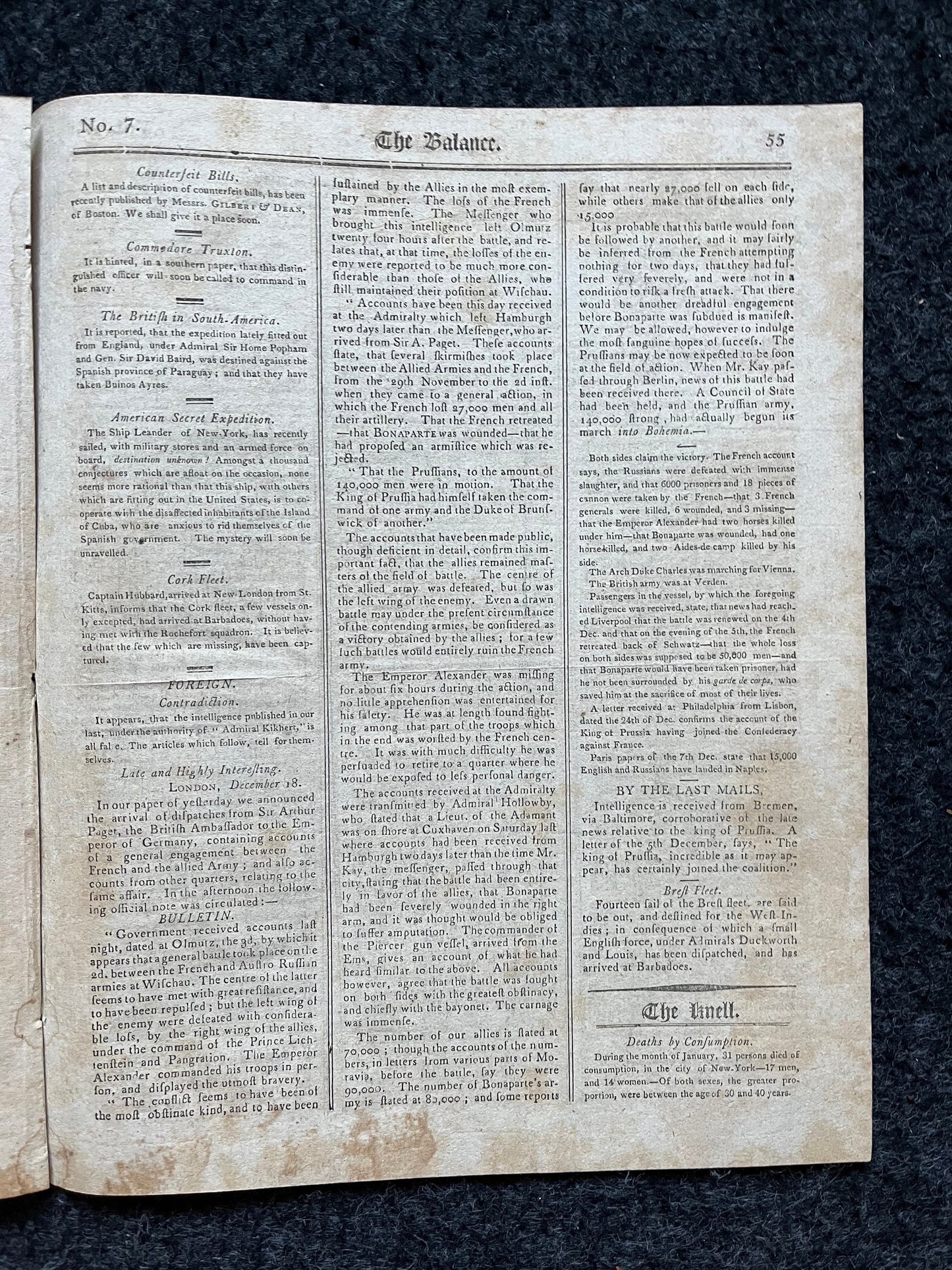 US War of 1812 Day After Declaration of War Original Newspaper, American Military Gifts Vintage United States History, Andrew Jackson