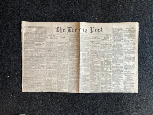 1862 Battle of New Orleans, May 10th 1862 Original Civil War Newspaper New Orleans History Memorabilia, Gifts for Dads Civil War Memorabilia