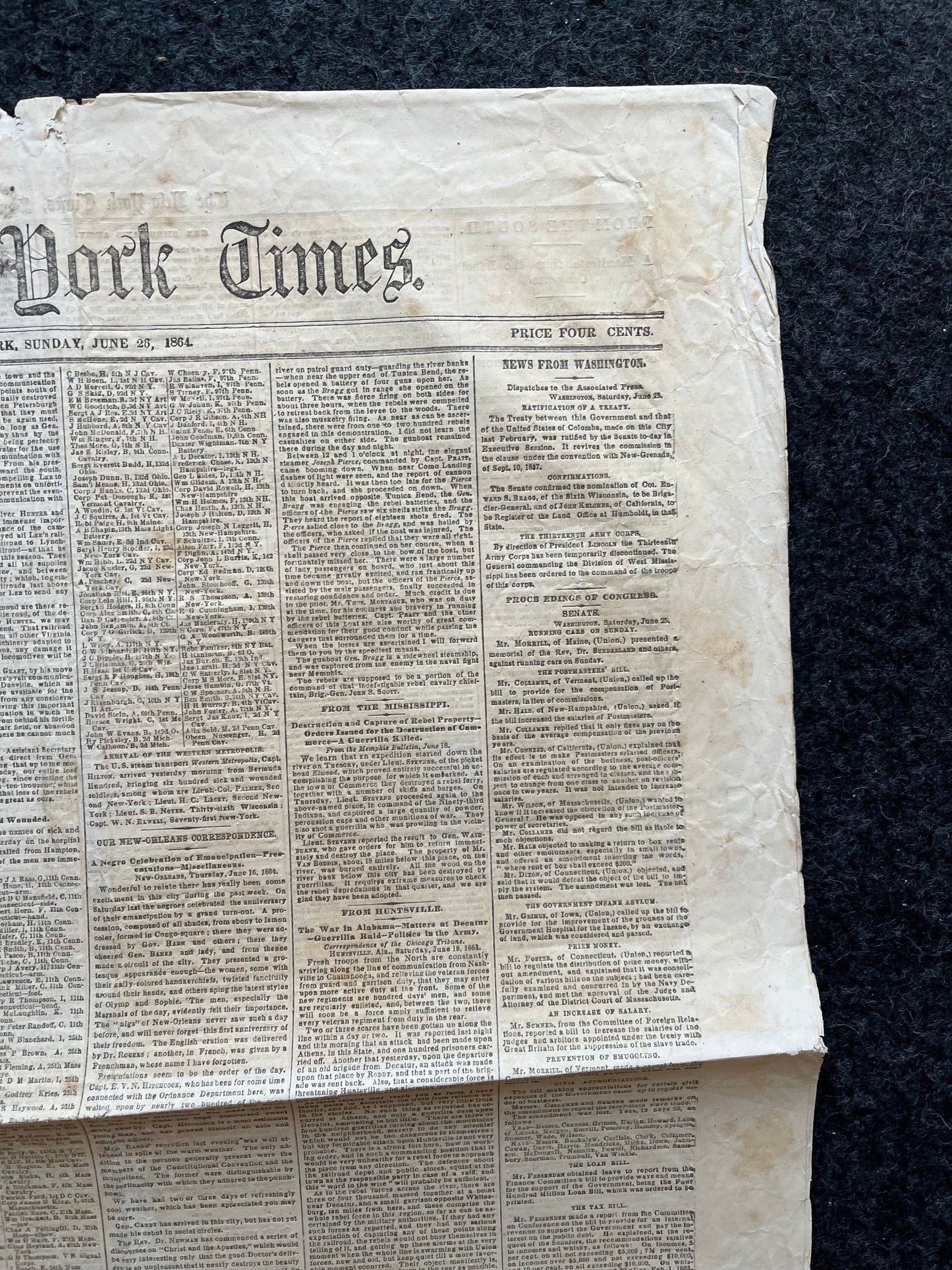 1864 Battle of Cold Harbor Virginia, Ulysses Grant and Meade Union Defeat Original Civil War Newspaper, History Memorabilia, Gifts for Dads