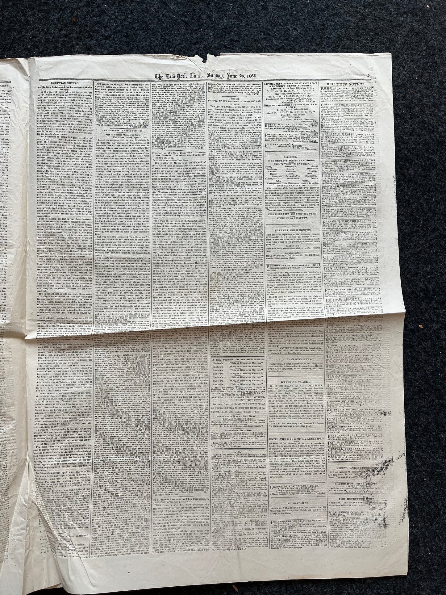 1864 Battle of Cold Harbor Virginia, Ulysses Grant and Meade Union Defeat Original Civil War Newspaper, History Memorabilia, Gifts for Dads