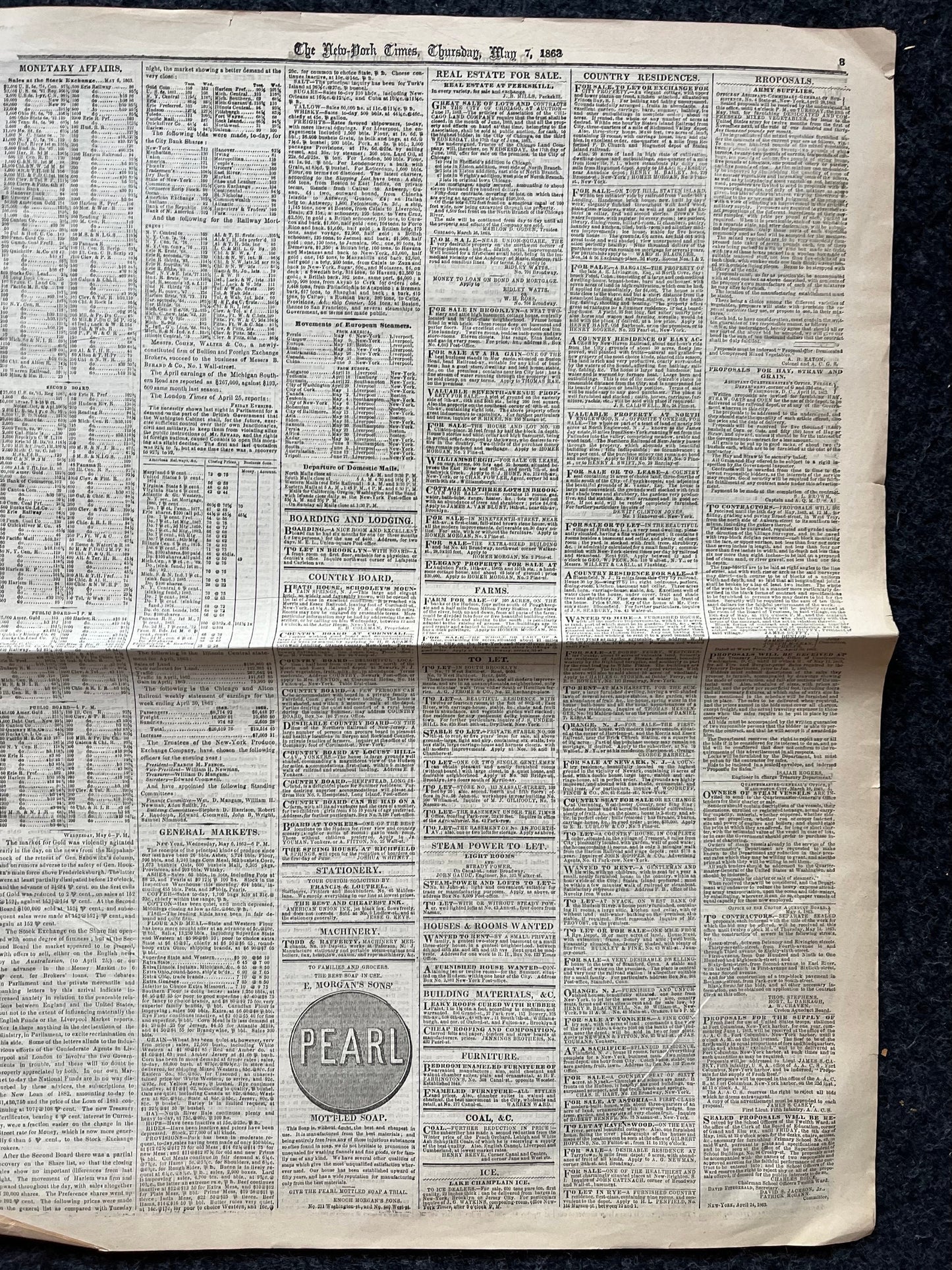 1863 Battle of Chancellorsville, Lees Perfect Victory over Union Forces, Original Civil War Newspaper, History Memorabilia, Gifts for Dads