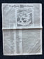 1862 Battle At Lees Mill, Famous Civil War Battle, Civil War Map Original Newspaper, Virginia History Memorabilia, Gifts for Dads Civil War