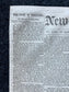 1862 Battle At Lees Mill, Famous Civil War Battle, Civil War Map Original Newspaper, Virginia History Memorabilia, Gifts for Dads Civil War