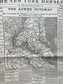 1861 Battle of Frederickton, Civil War Map Original Newspaper, Missouri History Memorabilia, Gifts for Dads Civil War Decor, Reenactment Gi