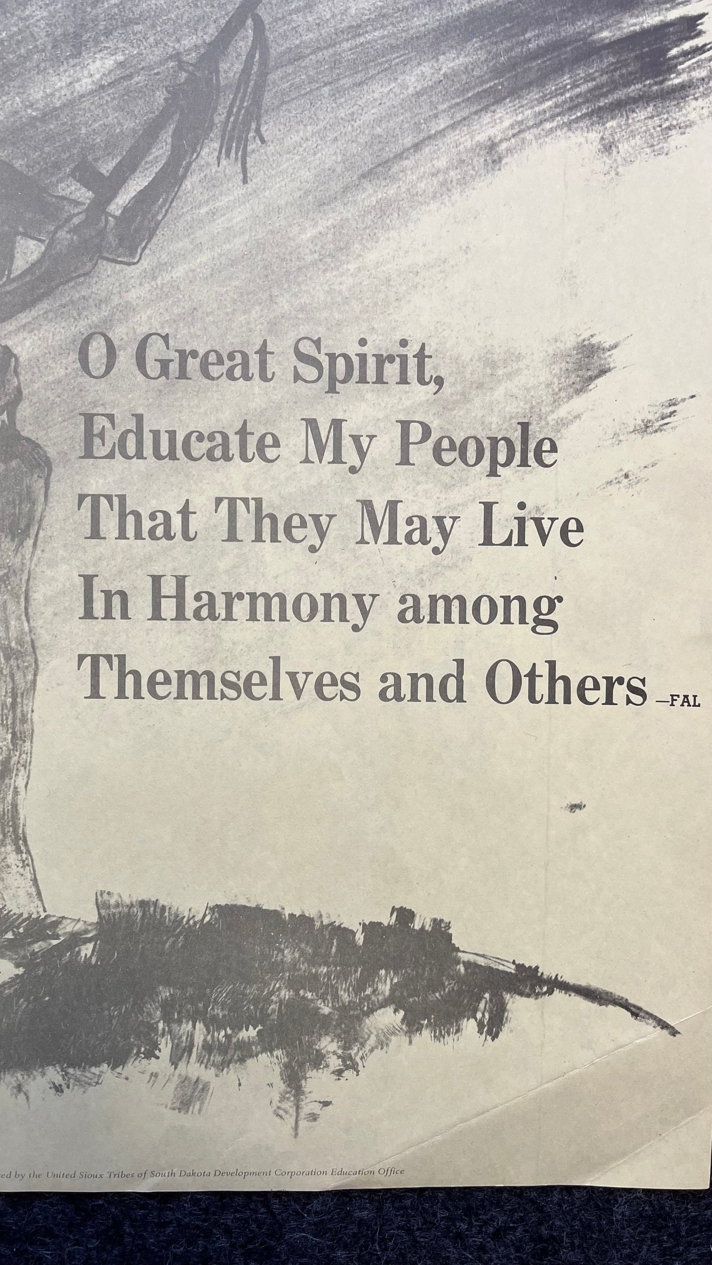 1970s Vic Runnels Native American Education Posters, Sioux Indian Tribe South Dakota Artwork, Indian Artwork and Wall Decor, Education Gifts