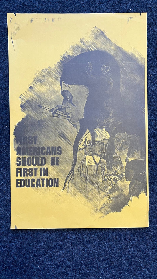 1970s Vic Runnels Native American Education Posters, Sioux Indian Tribe South Dakota Artwork, Indian Artwork and Wall Decor, Education Gifts