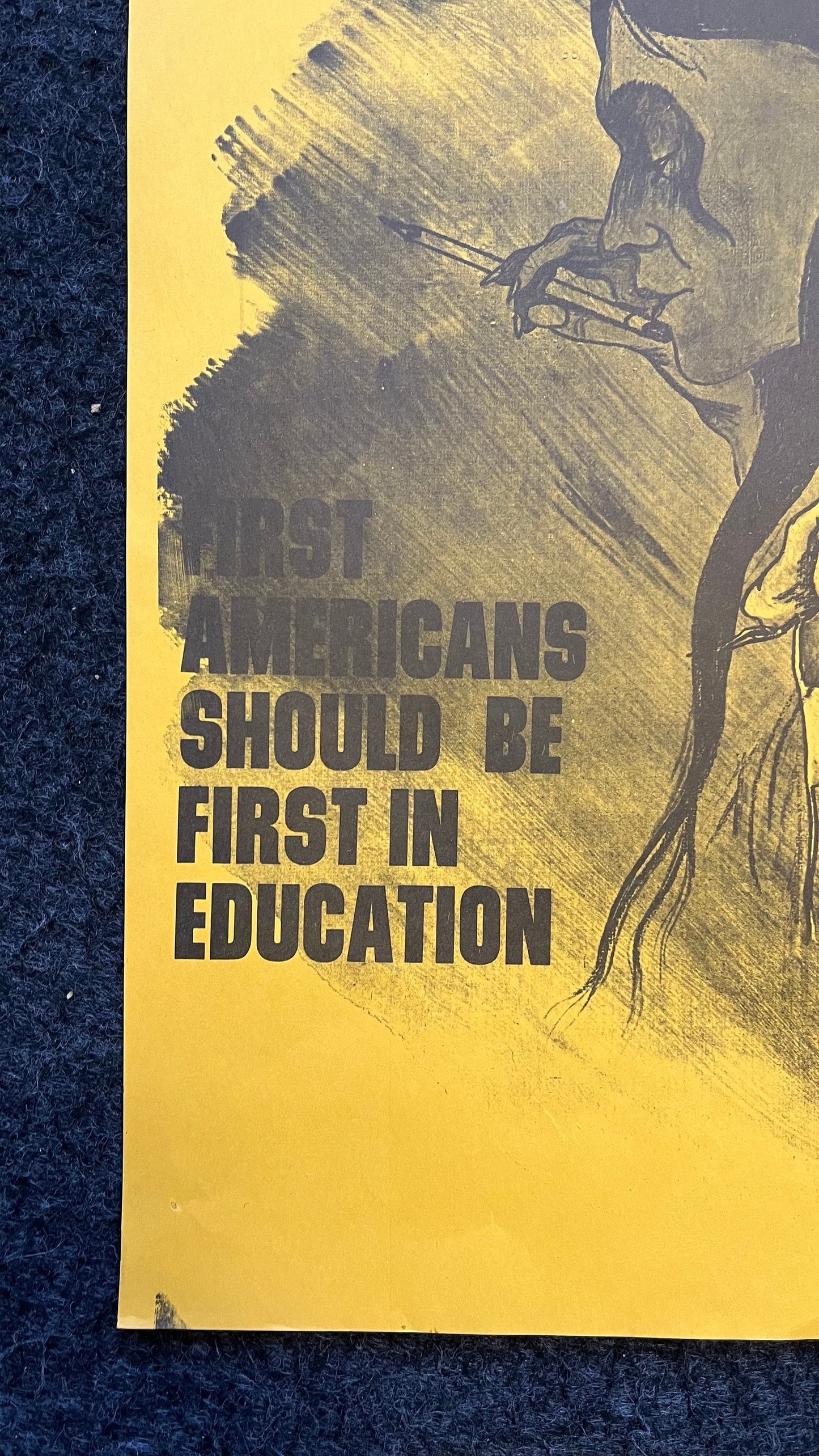 1970s Vic Runnels Native American Education Posters, Sioux Indian Tribe South Dakota Artwork, Indian Artwork and Wall Decor, Education Gifts