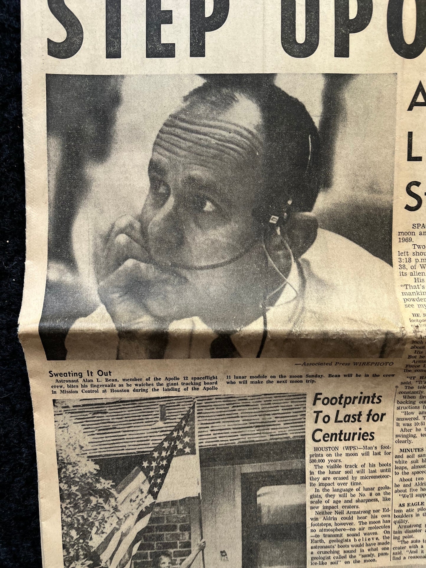 NASA Moon Landing - Day Of - Apollo 11 Moon Landing Newspaper - Space Race July 21st 1969 Vintage Newspaper