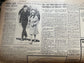 1932 Charles Lindbergh Baby Death – Original Day Of Newspaper – Lindbergh Conspiracy Hauptmann – Original Vintage Newspaper – Conspiracy