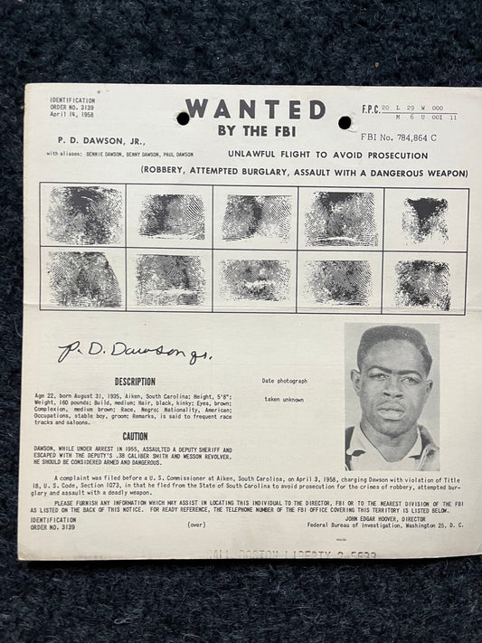 1950s FBI Wanted Poster, Vintage Serial Killer Memorabilia, Police Law Enforcement Memorabilia, True Crime Gifts Podcasts, History Gifts