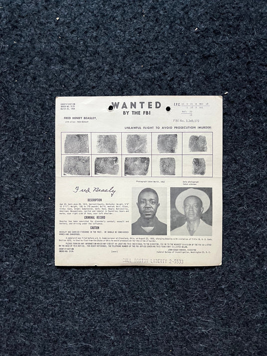 1950s FBI Wanted Poster, Vintage Serial Killer Memorabilia, Police Law Enforcement Memorabilia, True Crime Gifts Podcasts, History Gifts