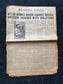 1941 Day Of WW2 German Invasion of Russia Operation Barbossa, Eastern Front Battle For Moscow, Original Newspaper, Military Gifts, WW3