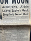 NASA Moon Landing - Day Of - Apollo 11 Moon Landing Newspaper - Space Race July 21st 1969 Vintage Newspaper