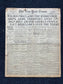 Original End Of WWI Peace Newspaper – WWI Memorabilia, Historic Gifts and Newspapers, Collectible Gifts, Military Memorabilia,