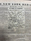 1864 Battle of Coal Harbor Civil War Newspaper, Civil War Map Original Newspaper, Virginia History Memorabilia, Gifts for Dads Civil War Dec