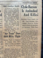 1934 Bonnie and Clyde Death Prohibition Newspaper, Original Vintage Newspaper, Great Depression Gangster Collectible, Man Cave Bar Art Gifts