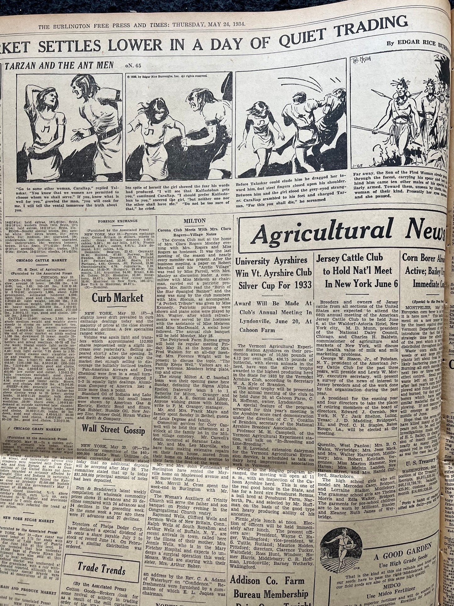 1934 Bonnie and Clyde Death Prohibition Newspaper, Original Vintage Newspaper, Great Depression Gangster Collectible, Man Cave Bar Art Gifts