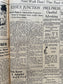 1934 Bonnie and Clyde Death Prohibition Newspaper, Original Vintage Newspaper, Great Depression Gangster Collectible, Man Cave Bar Art Gifts