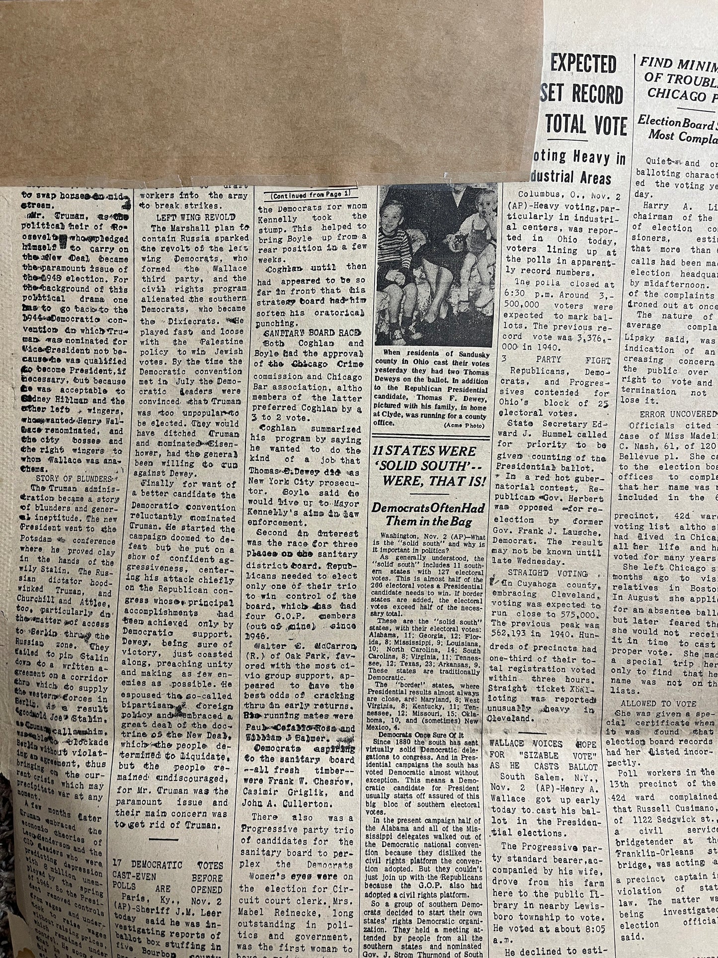 MOST FAMOUS NEWSPAPER in the World, 1948 Dewey Defeats Truman Political History, Historic Collectibles Wall Decor, Democratic Gifts