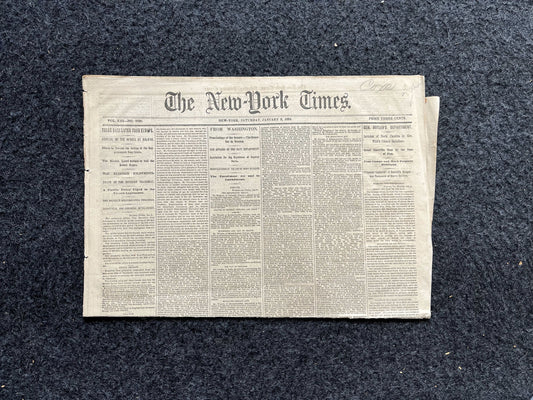 1864 Black Regiments under General Wild, Civil War Original Newspaper, History Memorabilia Gift, Gifts for Dad, Vintage Collectibles