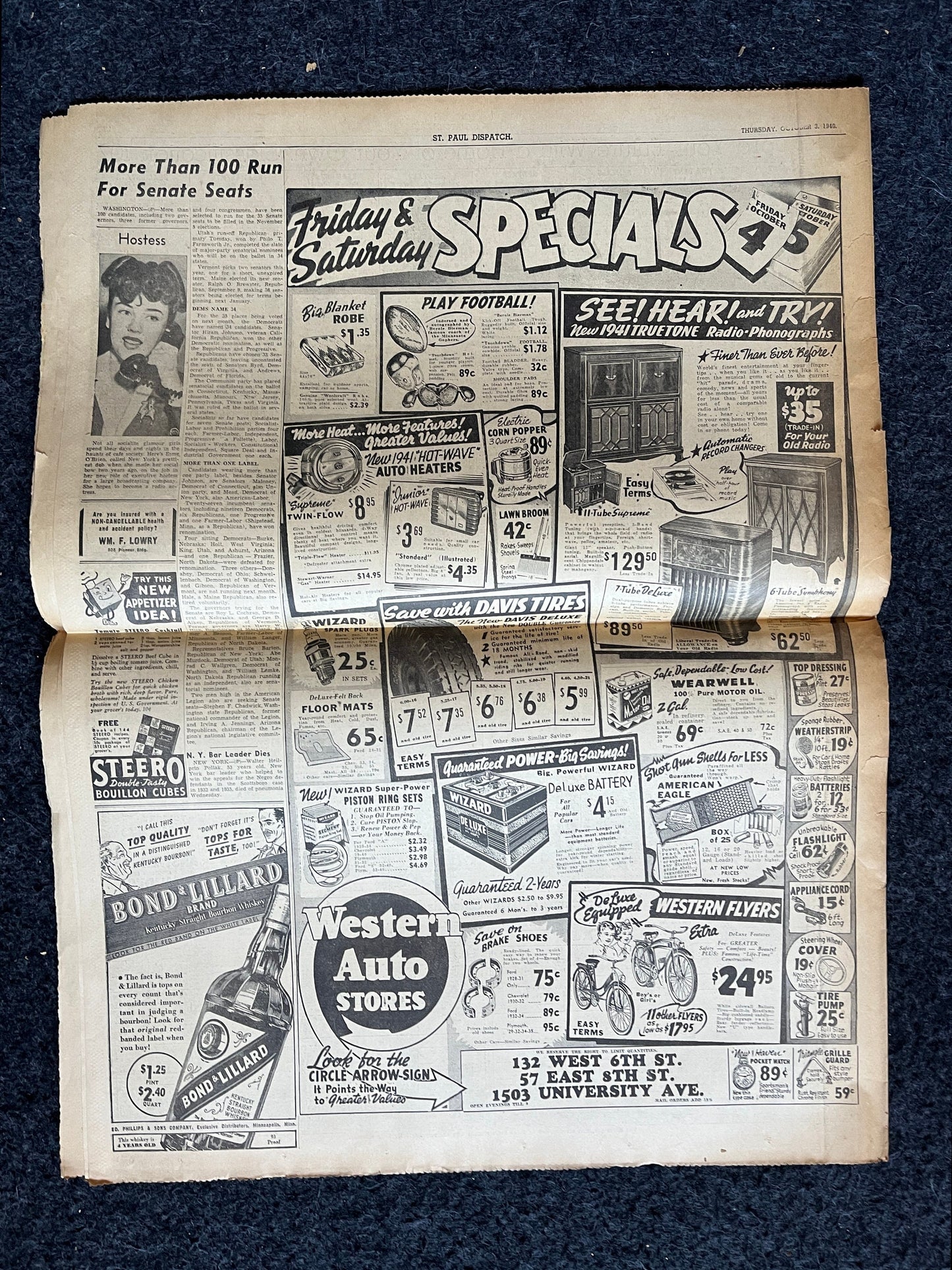 1940 Taft Attacks New Deal - Great Depression Dustbowl – New Deal Era Relief and Climate Activism, President Gifts, Political Gifts