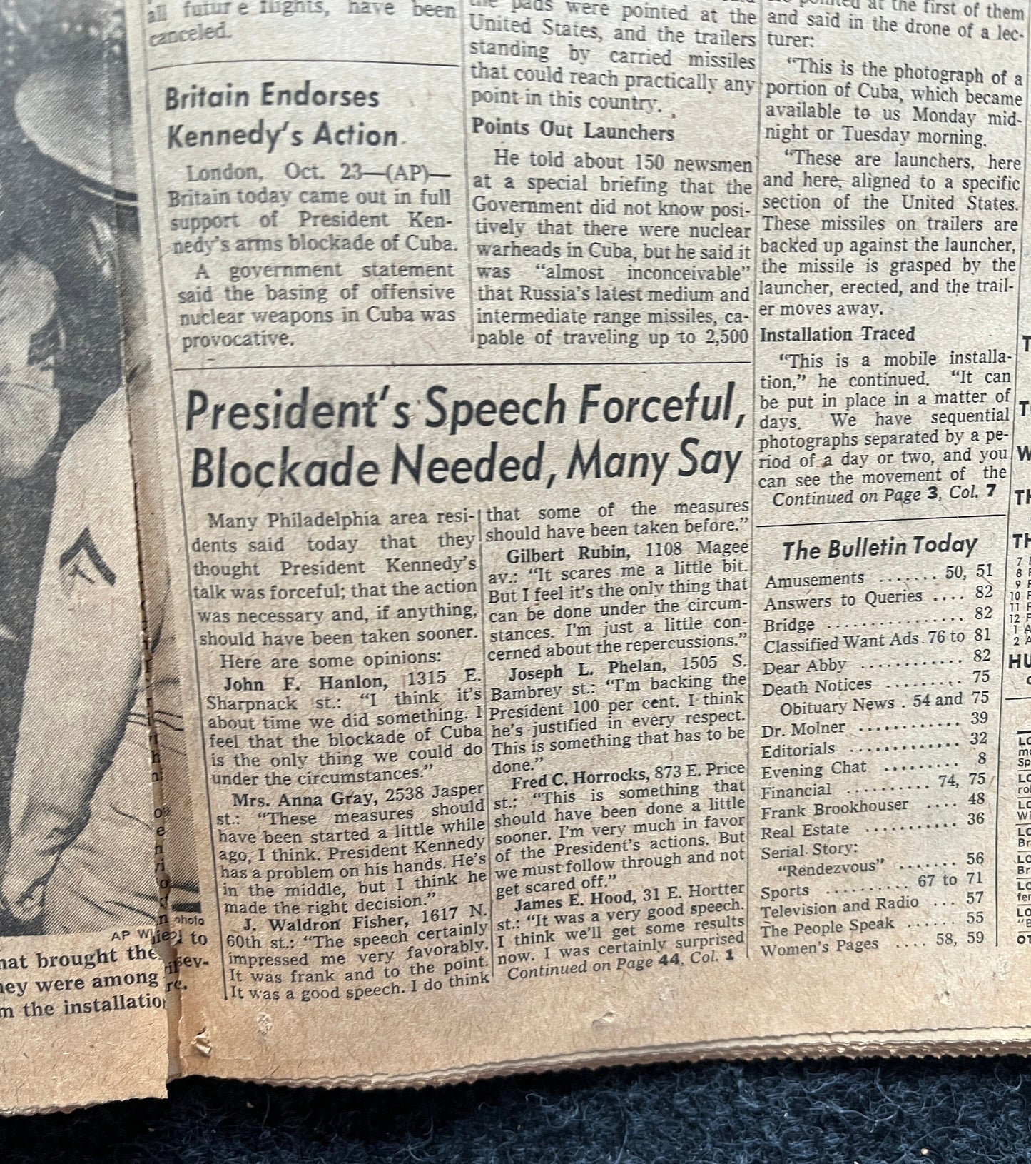1962 Cold War Cuban Missile Crisis - Russian Warships Travel To Cuba - US Blockade - Vintage Original Newspaper - Red Scare USSR Soviet Unio