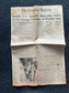 1962 Cold War Cuban Missile Crisis - Russian Warships Travel To Cuba - US Blockade - Vintage Original Newspaper - Red Scare USSR Soviet Unio