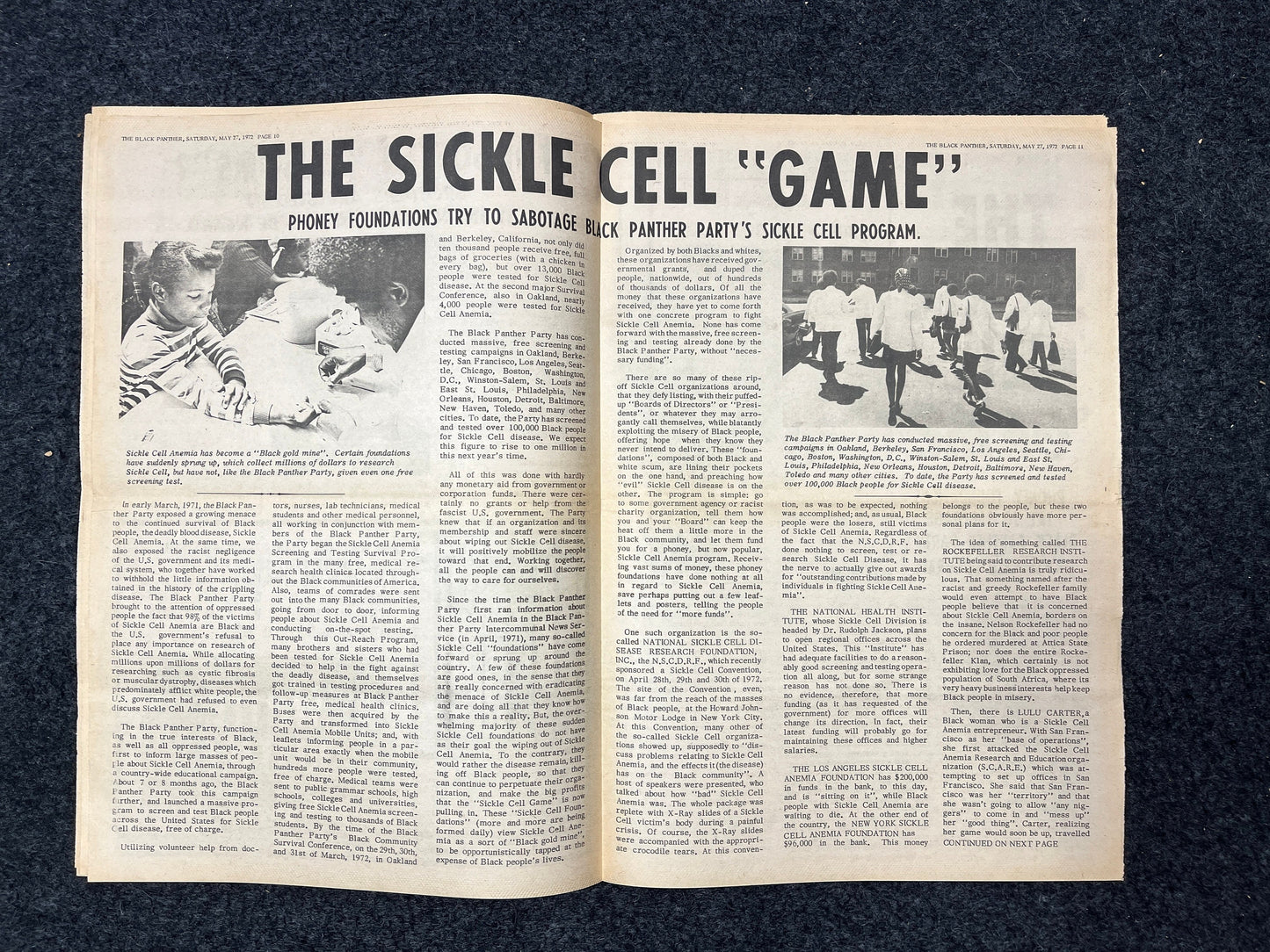 1971 Sickle Cell Anemia African Decolonization, Black Excellence, California Souvenir, Oakland Souvenirs, Political Propaganda, USSR Gifts