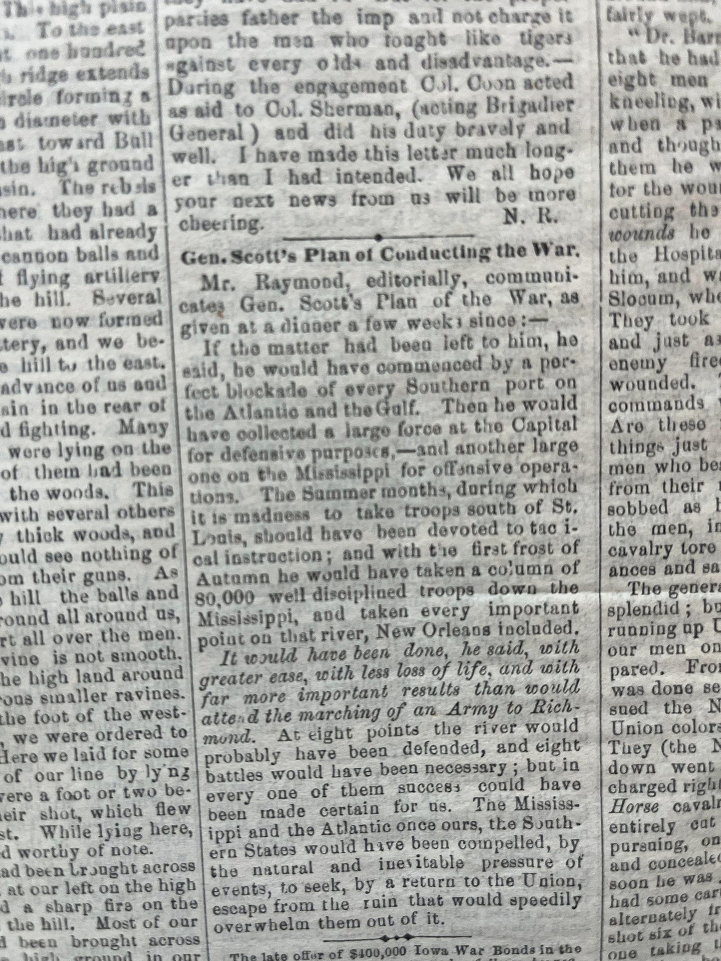 1861 First Civil War Battle, Battle of Bull Run Manassas, Civil War Newspaper, Original Newspaper, History Memorabilia Gifts, Unique Gifts