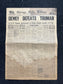 MOST FAMOUS NEWSPAPER in the World, 1948 Dewey Defeats Truman Political History, Historic Collectibles Wall Decor, Democratic Gifts