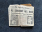 End Of Vietnam War Day Of - Nixon Ends War in Vietnam January 24th 1973 - Original Vintage Newspaper