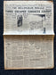 1933 Oklahoma Escaped Convicts, Original Vintage Newspaper, Great Depression Gangster Collectible, Man Cave Bar Art Gifts, Gifts for Him
