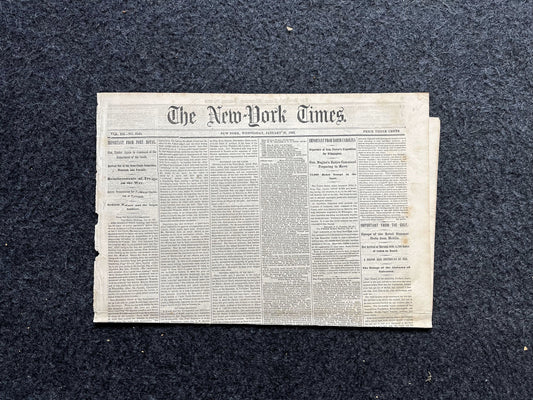 1863 Black Regiments under General Hunter, Civil War Original Newspaper, History Memorabilia Gift, Gifts for Dad, Vintage Collectibles