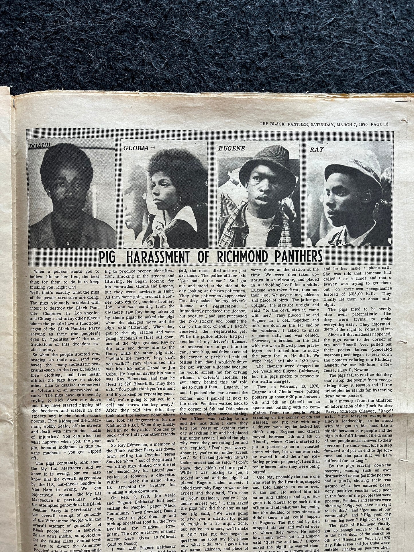 1970 Hunters Point Rebellion Black Panther Political Party, Black Excellence, Civil Rights Memorabilia, African Wall Decor, Propaganda