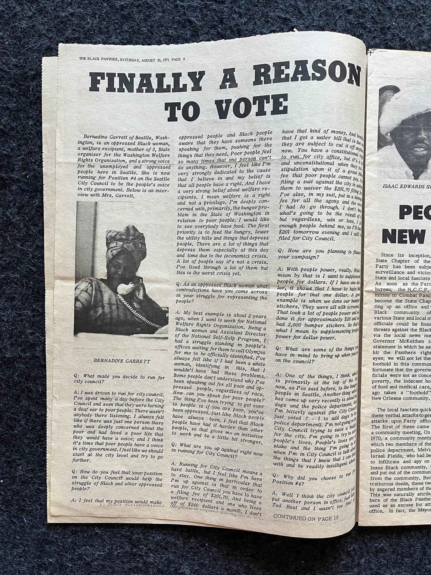 1971 Black Panther Political Party, Restorative Justice Black Excellence, Civil Rights Memorabilia, African Wall Decor, Antifa Liberal Gifts