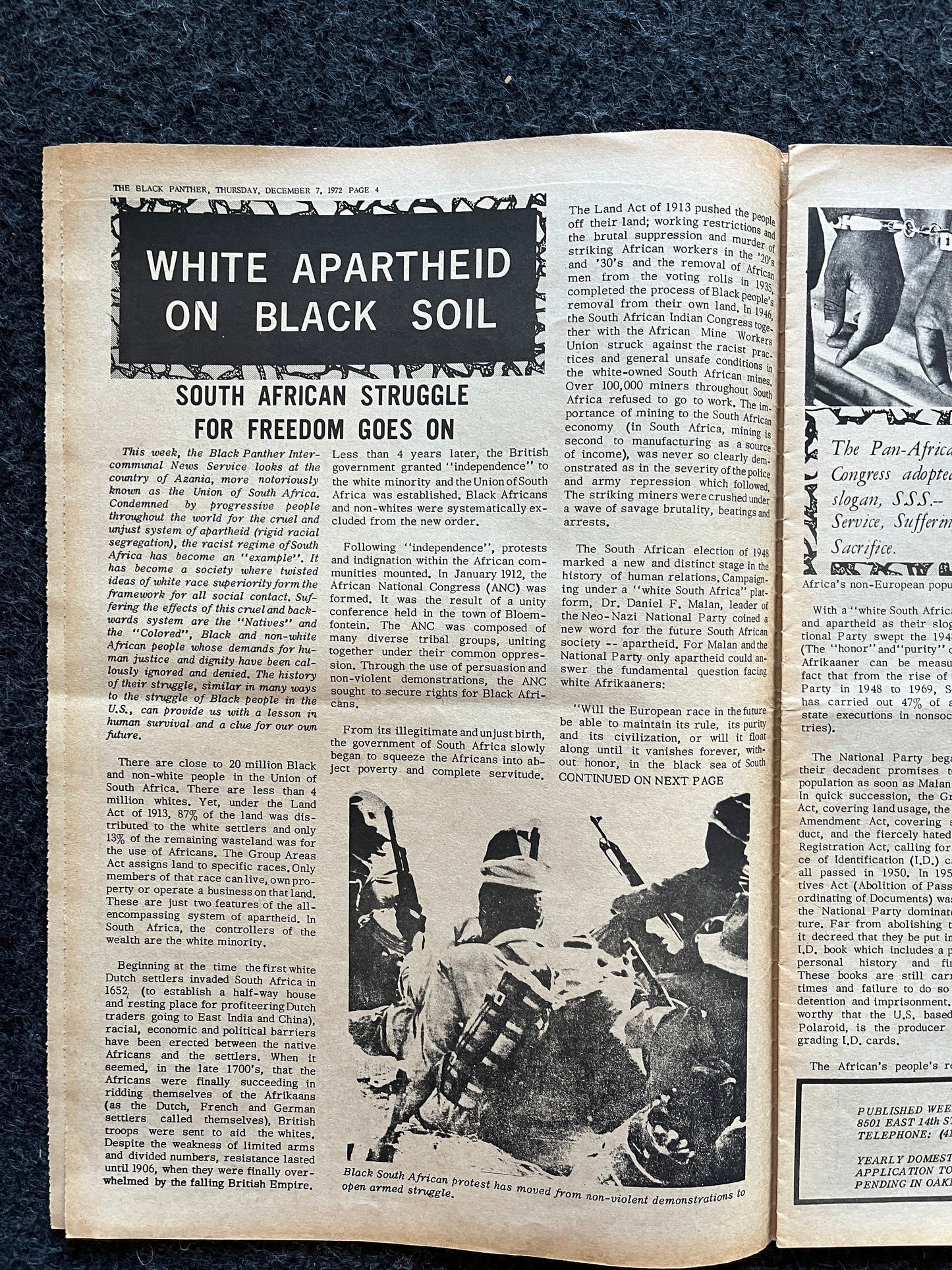 1972 Black Television Blaxploitation Black Panther Newspaper, Education Art, Civil Rights Memorabilia, African Wall Decor, Liberal Gifts